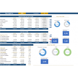 Financial model with valuation 